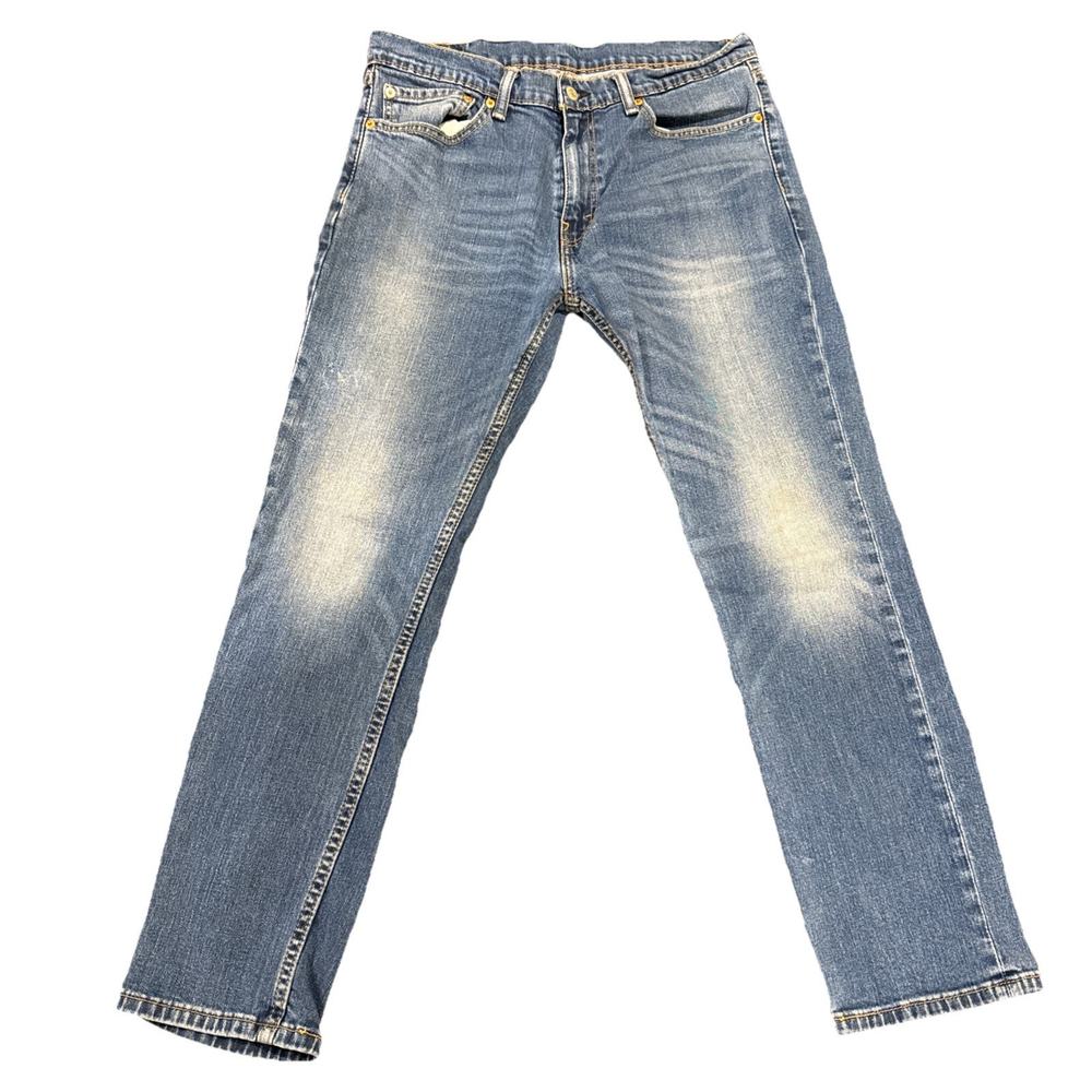 Levis 511 Jeans Mens 36x30 (Fits 36x29) Slim Tapered Blue Medium Wash Stretch - Picture 2 of 11